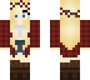 Girl Blonde Hair Blue Eyes | Minecraft Skins