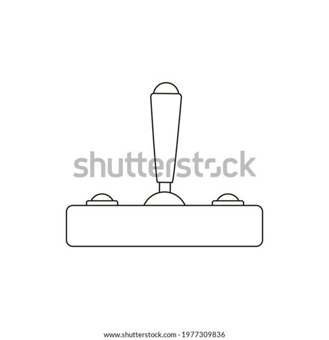 Retro Joystick Drawing Vector Illustration Stock Vector (Royalty Free ...