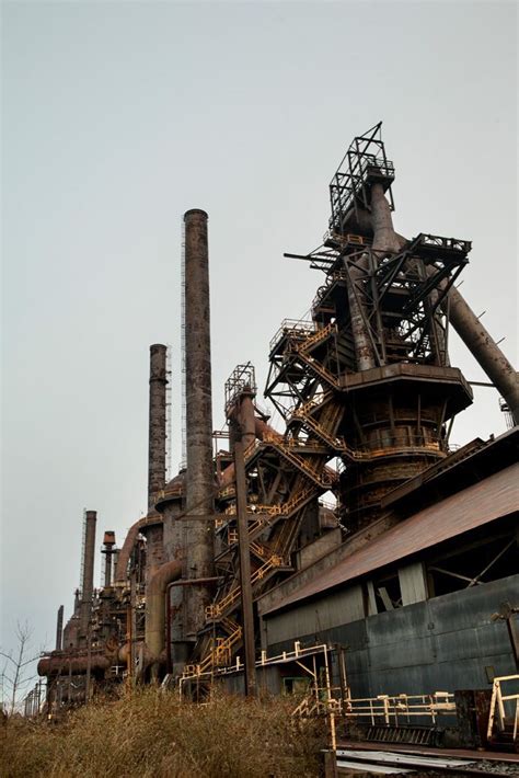 Blast Furnaces At The Abandoned Mill Bethlehem Steel Mill Steel Mill