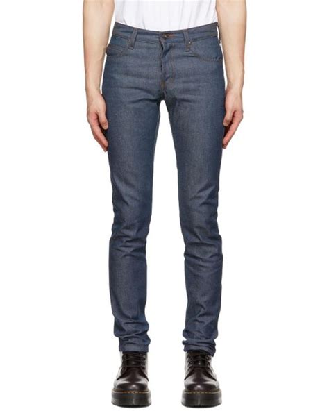 Nakedfamous Denim Jean Super Guy Indigo Naked Famous Pour Homme En