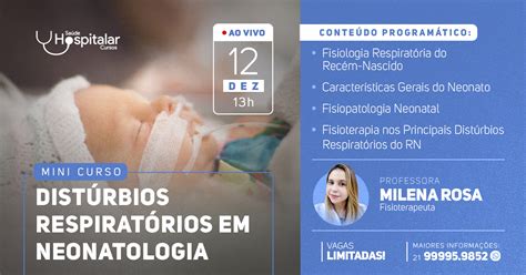 Mini Curso Distúrbios Respiratórios em Neonatologia Sympla