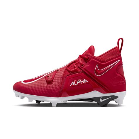 Nike Men S Alpha Menace Pro Football Cleats In Red Modesens