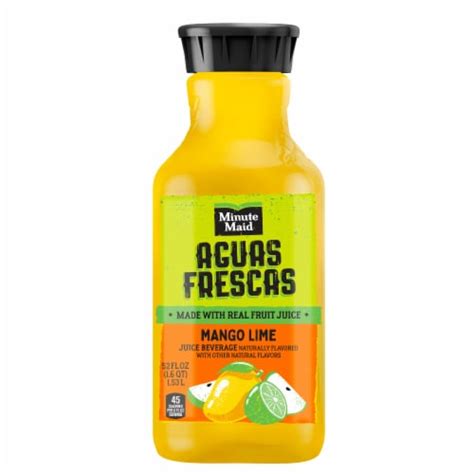 Minute Maid Aguas Frescas Mango Lime Flavored Juice Fl Oz Smith