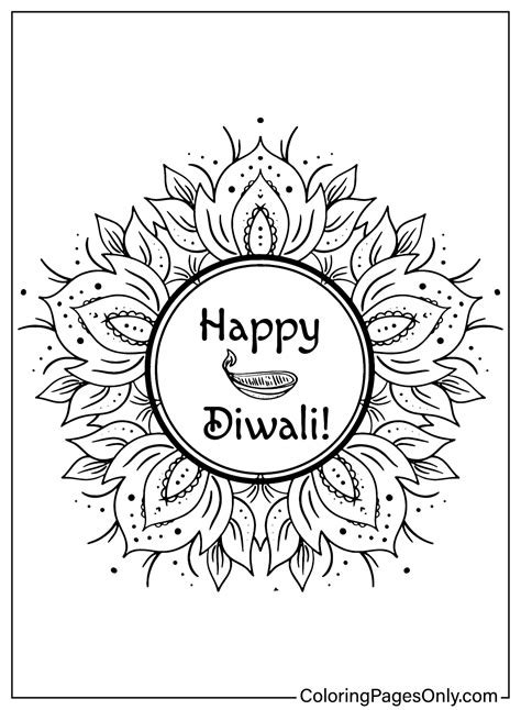 31 Diwali Coloring Pages - ColoringPagesOnly.com