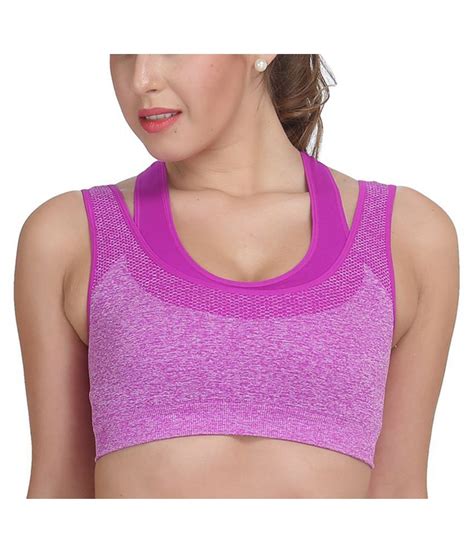 Buy Kaidox Cotton Lycra Sports Bras Purple Online At Best Prices In India Snapdeal