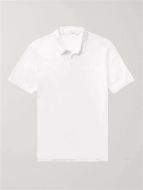 White Supima Cotton Jersey Polo Shirt James Perse Mr Porter