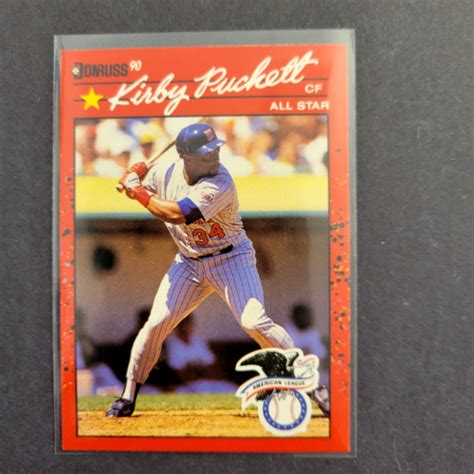 Kirby Puckett Donruss All Star Error Card Wrong Dob Ebay