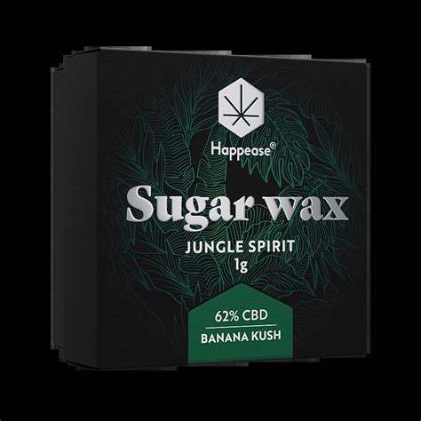 Extracto o resina CBD Happease Sugar wax formulación JUNGLE SPIRIT 62