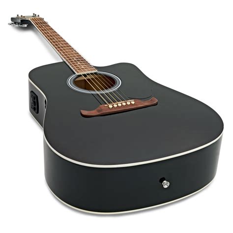 Fender Fa Ce Dreadnought Wn Black Gear Music