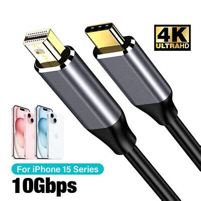 Usb C To Mini Displayport Cable Type C K Hz Video Cord For Iphone