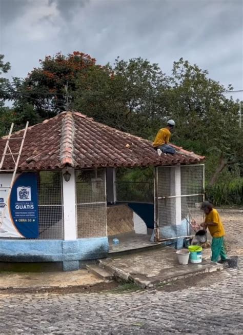 Prefeitura Recupera A Fonte Da Biquinha No Centro De Quatis A Voz Da