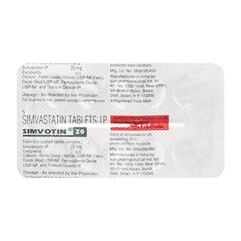 Buy Simvotin Mg Tablet S Online At Upto Off Netmeds