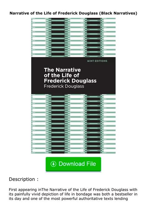 Ppt Read Pdf Narrative Of The Life Of Frederick Douglass Black