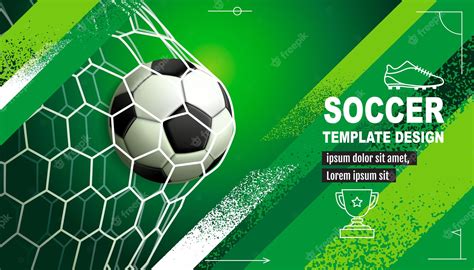 Premium Vector Soccer Template Design Football Banner Sport Layout