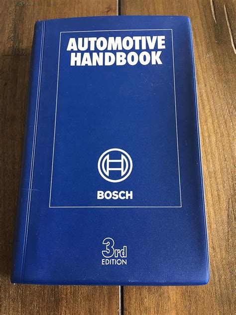 Automotive Handbook Bosch 3rd Edition Robert Bosch Gmbh