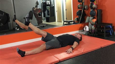 Supine 45 Degree Hip Flexion Single Leg Static Youtube