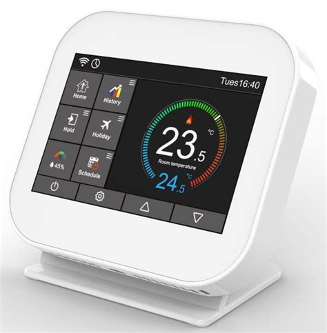 7 DAYS Programmable RF Wireless Wall Thermostat Coowor