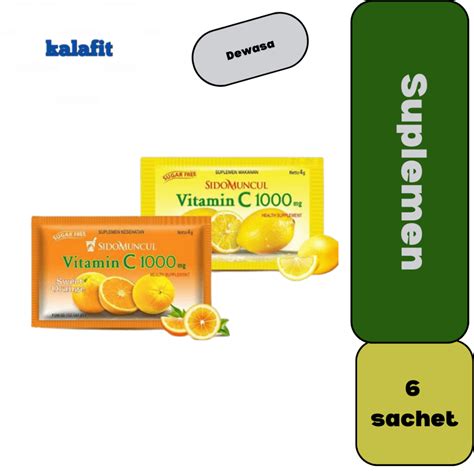 Jual Sidomuncul Vitamin C Mg Lemon Sweet Orange Box Isi