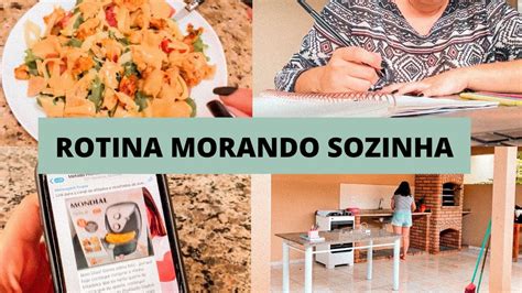 MINHA ROTINA MORANDO SOZINHA Salada Caeser Faxina Na Casa E Muito