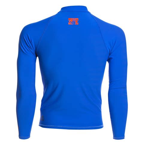 Body Glove Basic Rash Guard Lycra Long Sleeve Royal Blue Men