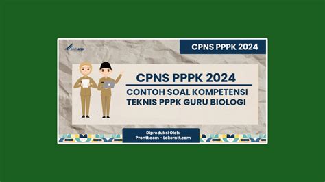 Contoh Soal Kompetensi Teknis Pppk Guru Biologi Prontt