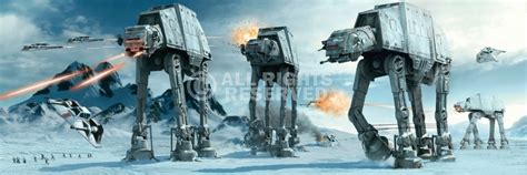 Hoth Battle Star Wars Panoramic Poster 158x53cm Star Wars Poster