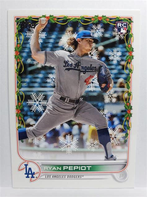 2022 Topps Holiday Rookie Ryan Pepiot Los Angeles Dodgers EBay