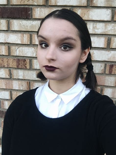 Diy Wednesday Addams Costume Wednesday Addams Makeup Halloween Home ...