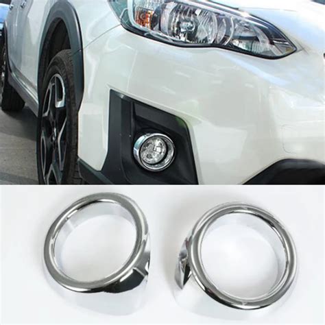 Car Styling For Subaru Xv Crosstrek Abs Chrome Front Fog