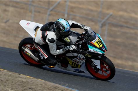 Motoamerica Benjamin Smith Claims Ktm Rc Cup Pole Position At Sonoma