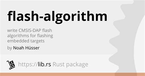 Flashalgorithm Embedded Dev In Rust Lib Rs