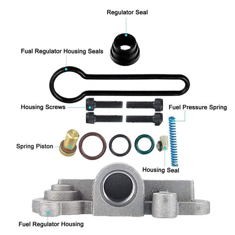 TeileHaus Fuel Pressure Regulator Kit Blue Spring Kit Upgrade For Ford