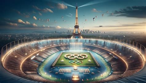 Premium Ai Image Paris Olympic Stadium During The 2024 Opening