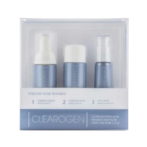 Clearogen Organic Hormonal Acne Solution Travel Set بكج لعلاج حب الشباب