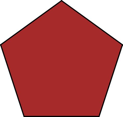 Download Red Pentagon Shape