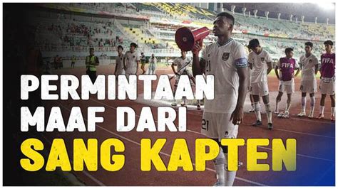 VIDEO Kapten Timnas Indonesia U 17 Iqbal Gwijangge Minta Maaf Setelah