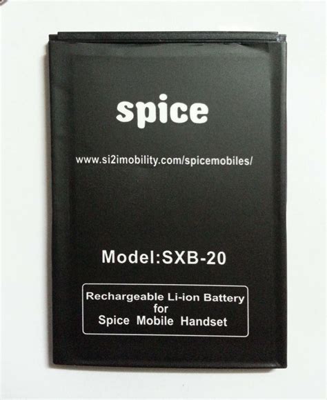 Buy New Hi Quality Battery For Spice Model Sxb 20 1800mah 37 V