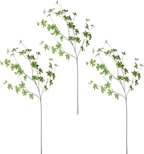 Amazon Potruwe Inch Artificial Ficus Branches Faux Leaf Spray