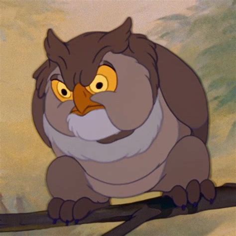 Friend Owl Is A Supporting Character From Disneys 1942 Animated Feature Film Bambi Friend Owl