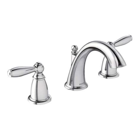 Moen Brantford 8 In Widespread 2 Handle High Arc Bathroom Faucet Trim Kit In Chrome Valve Not