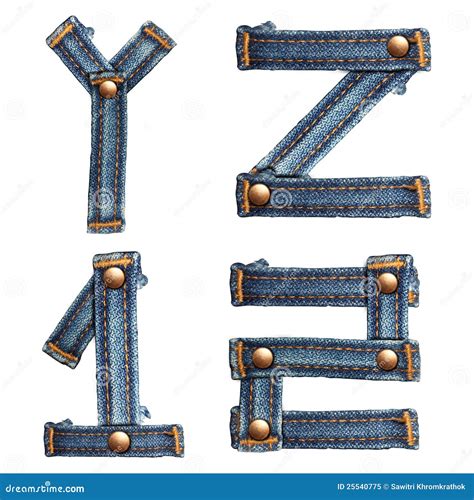 Letter Of Jeans Alphabet Stock Illustration Illustration Of Fibres