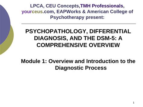 Pdf Psychopathology Differential Diagnosis And The Dsm Final