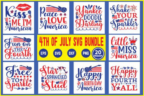 4th Of July Svg Bundle Bundle · Creative Fabrica