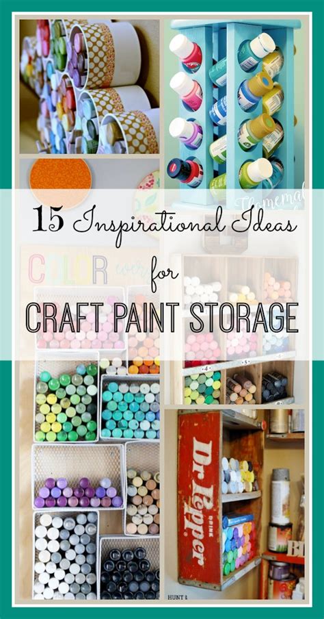 Craft Paint Storage Ideas - Sugar Bee Crafts