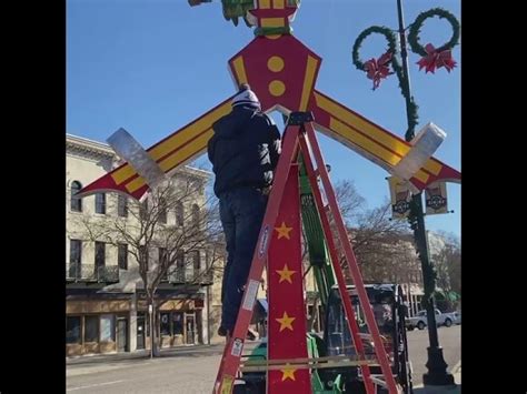 Sculptures Are Being Installed In Augusta Today As Part Of The Augusta