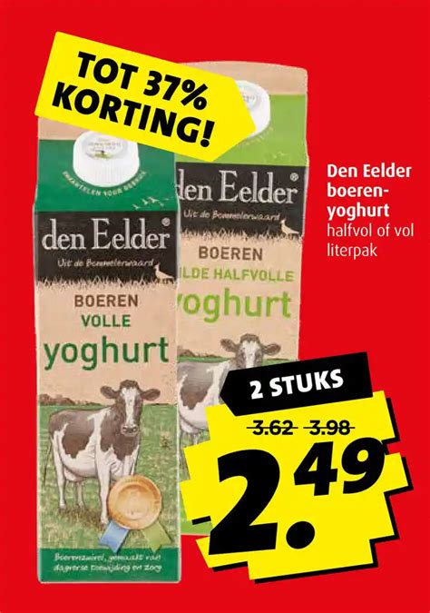 Den Eelder Boeren Yoghurt Aanbieding Bij Boni