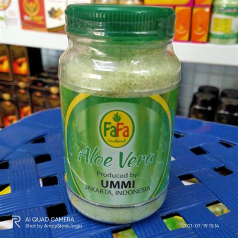 Jual Minuman Serbuk Aloevera 250gr Munuman Lidah Buaya Bubuk Aloe