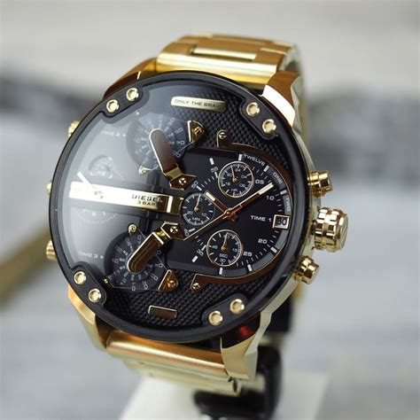 Diesel Big Daddy Dz7333 Gold Mens Watch Big Daddy Watches