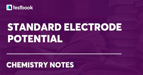 Standard Electrode Potentiallearn Definitionformulaconditions