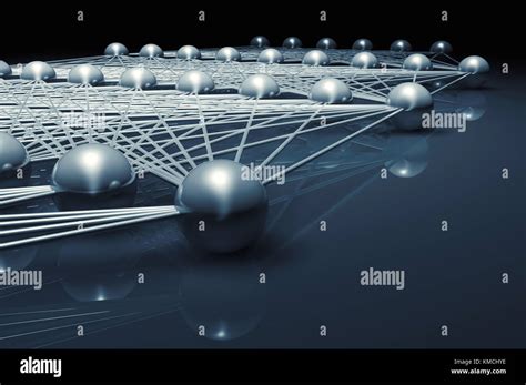 Estructura De La Red Neuronal Artificial Fragmento Ilustración Digital Con El Esquema De Color